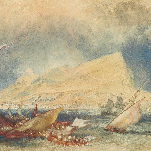 Joseph Mallord William Turner — Гибралтарская скала с кораблем на переднем плане