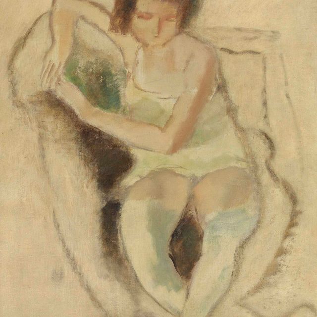 Jules Pascin — Женщина без комплексов (Женевьева)