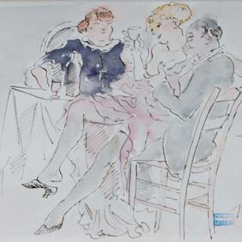 Jules Pascin — Сцена из публичного дома