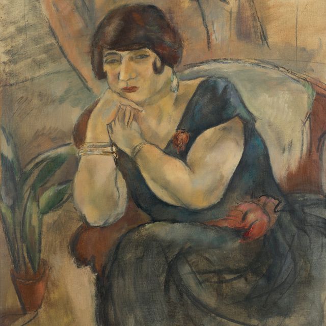 Jules Pascin — Портрет мадам Жанны Салмон
