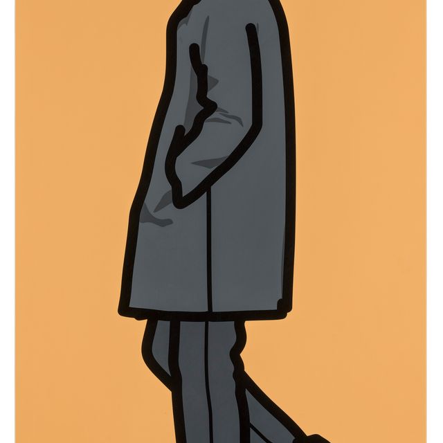 Julian Opie — Джереми ходит в пальто (2)