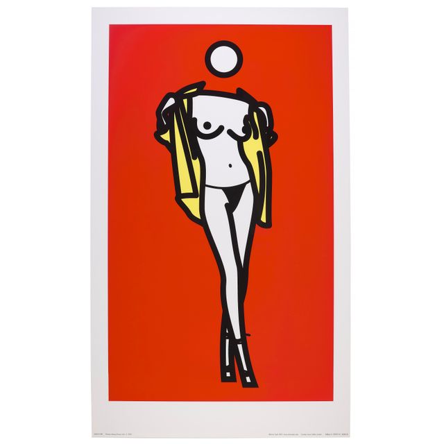 Julian Opie — Женщина снимает с мужчины рубашку. 5