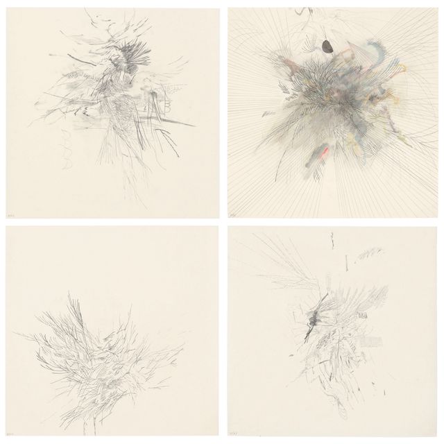 Julie Mehretu — Квартет В (рисунки Окемоса)