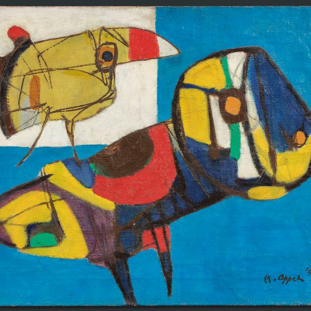 Karel Appel — Флер и изюминки (Цветок и птицы)
