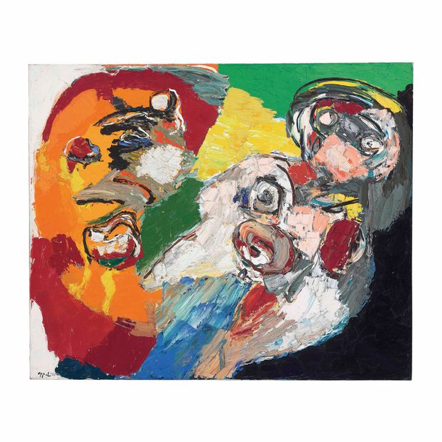 Karel Appel — Лежащий обнаженный