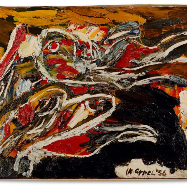 Karel Appel — Vliegende vogels (Летающие птицы)