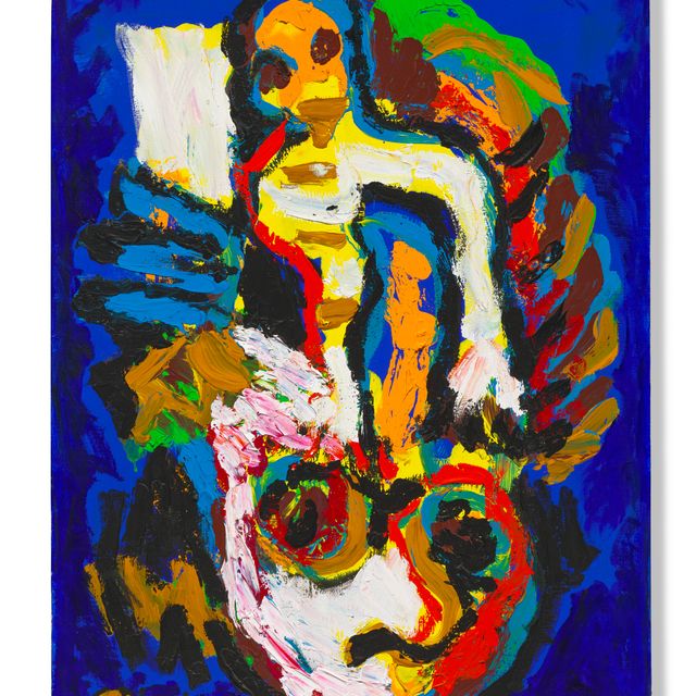 Karel Appel — Рисунки из коллекции fond bleu № 6