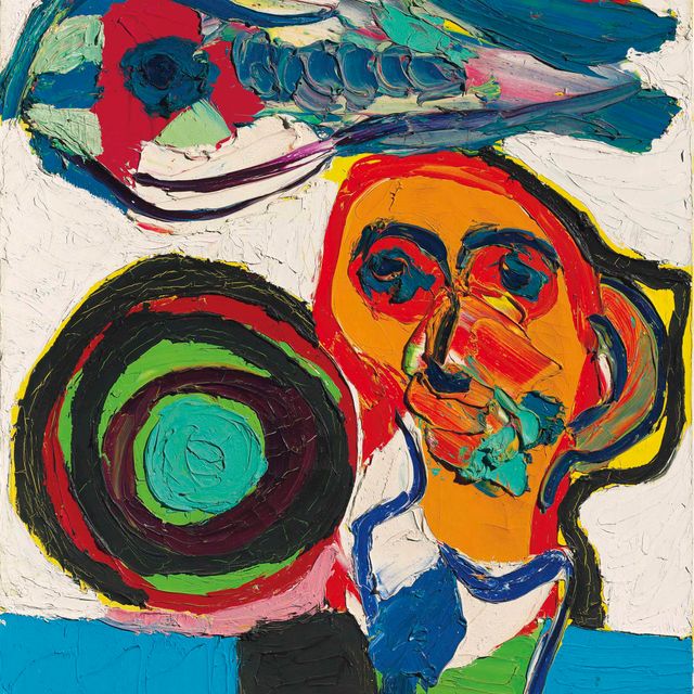 Karel Appel — Personnage et oiseau (Персонаж и птица)