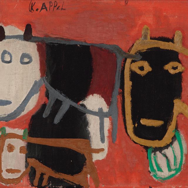 Karel Appel — Три лошади