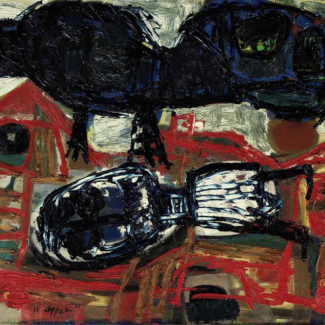 Karel Appel — Кот на крыше