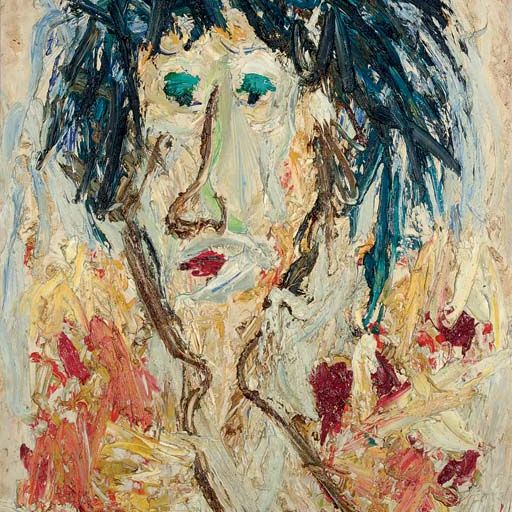Karel Appel — Женский портрет (Талия Зельц)