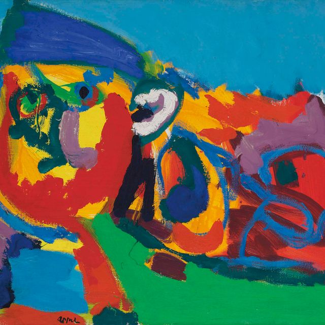 Karel Appel — Пейсан Данс ле Пейсаж (Фермер в пейзаже)