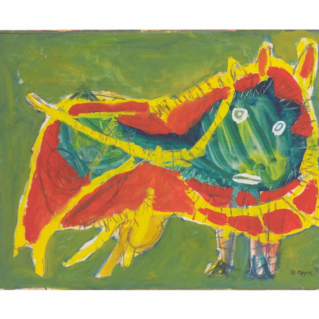 Karel Appel — Любопытный Бык