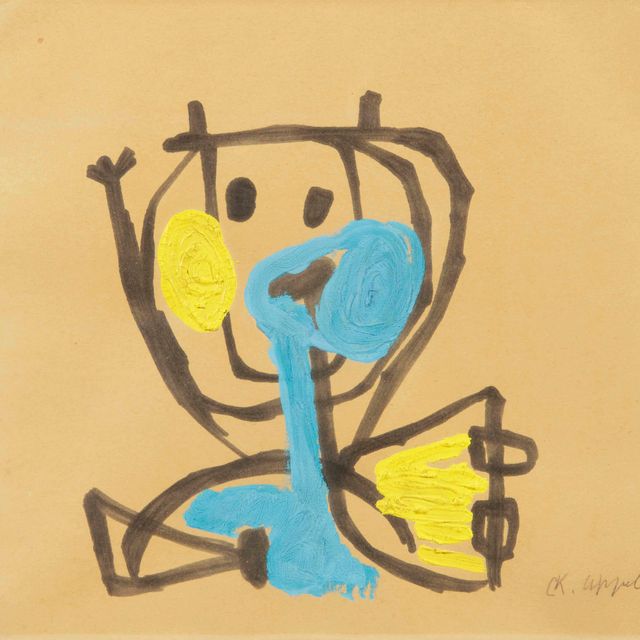 Karel Appel — Машущий ребенок