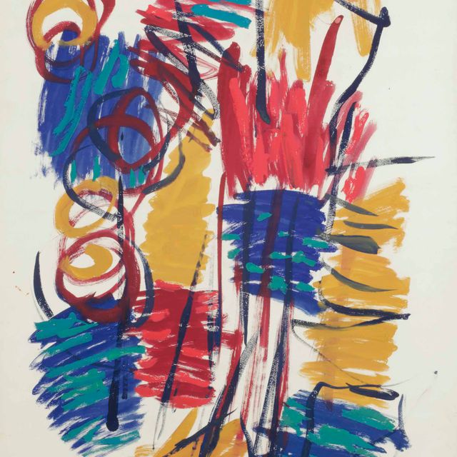 Karel Appel — Без названия (Дизайн для ткани)