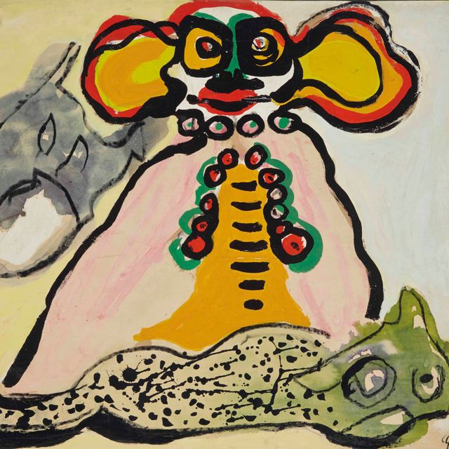 Karel Appel — Без названия (клоун)