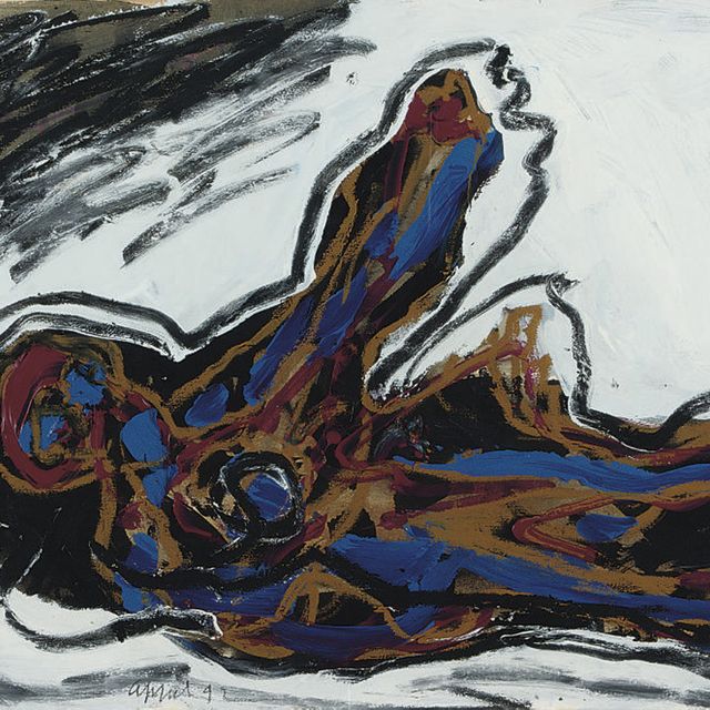 Karel Appel — Лежащая фигура