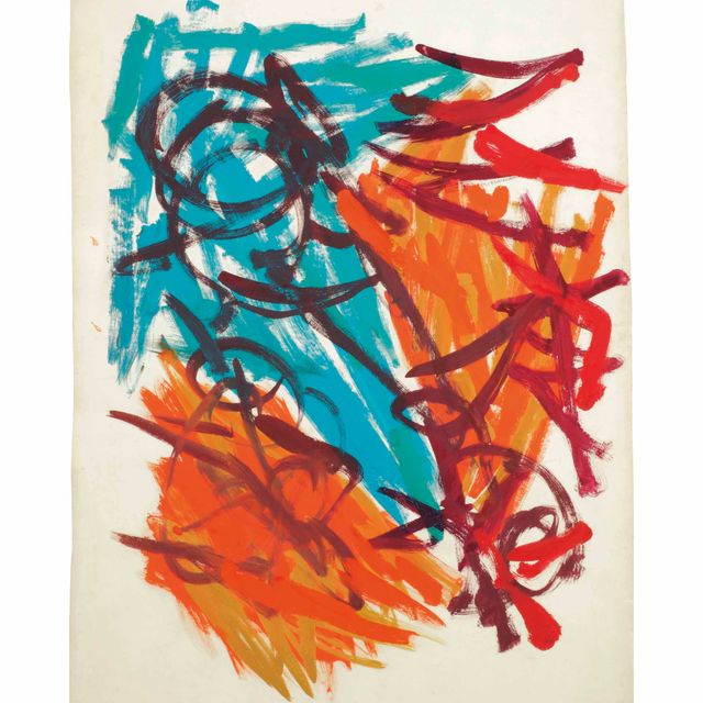 Karel Appel — Без названия (Дизайн для ткани)