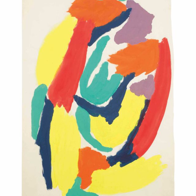 Karel Appel — Без названия (Дизайн для ткани)
