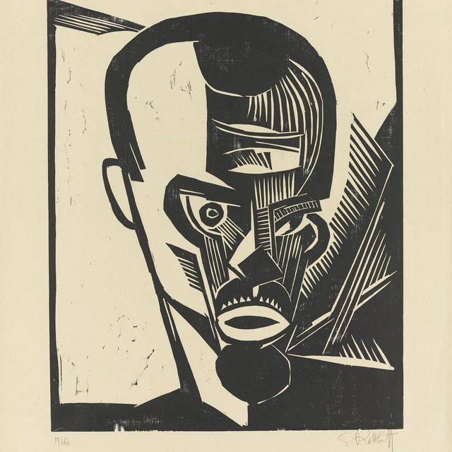 Karl Schmidt-Rottluff — Сельбстбилднис (Шапире 245)