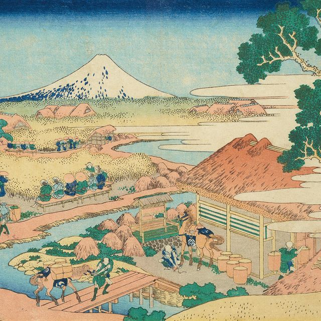 Katsushika Hokusai — Суншу Катакура чаен но Фудзи (гора Фудзи с чайной плантации Катакура в провинции Суруга)