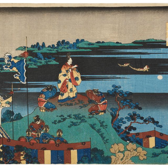 Katsushika Hokusai — Абэ-но Накамаро