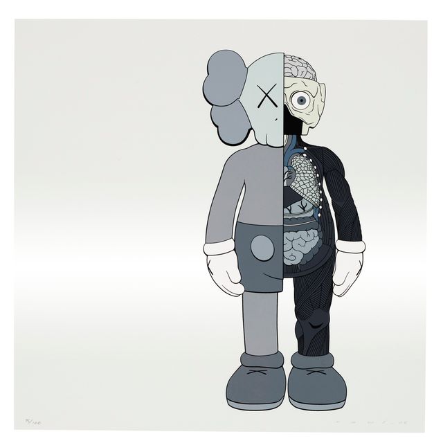 KAWS — ПРЕПАРИРОВАННЫЙ КОМПАНЬОН (СЕРЫЙ)