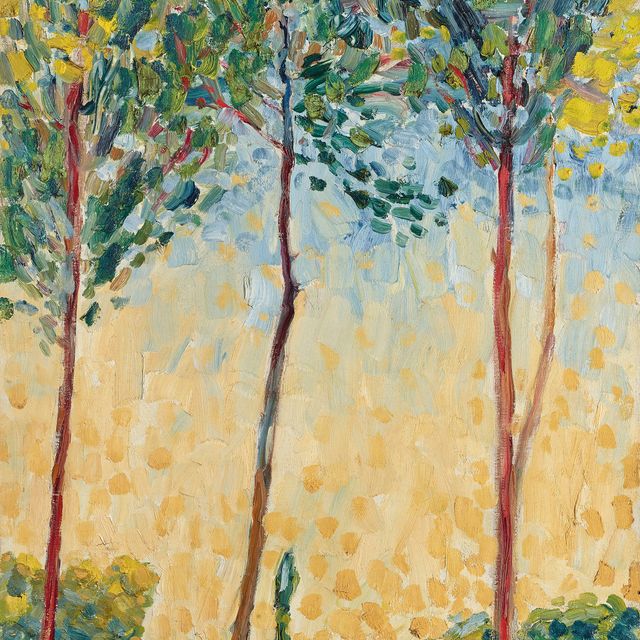 Kees van Dongen — Пейзаж из Флери-ан-Бьер (справа); Этюд о человеке (сзади)
