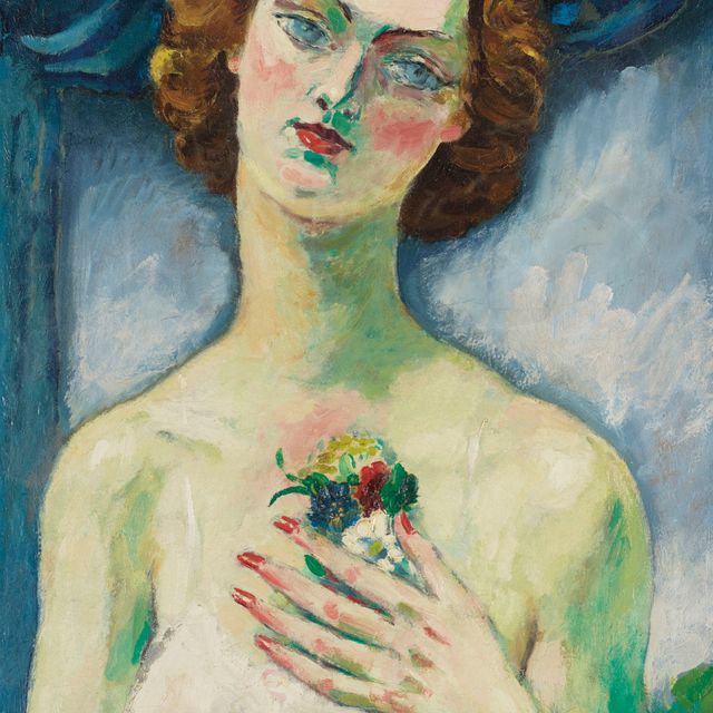 Kees van Dongen — Молодая женщина с маленьким букетом