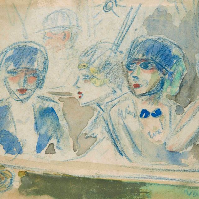 Kees van Dongen — Молодые женщины танцуют в одной постели