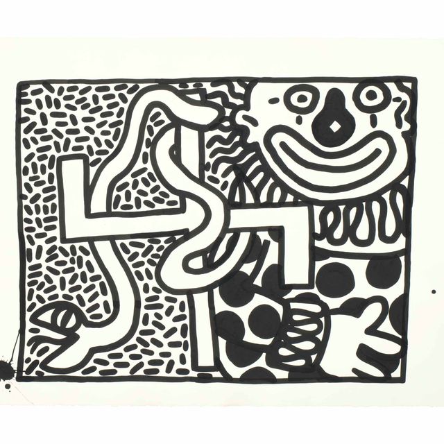 Keith Haring — Без названия (Клоуны)