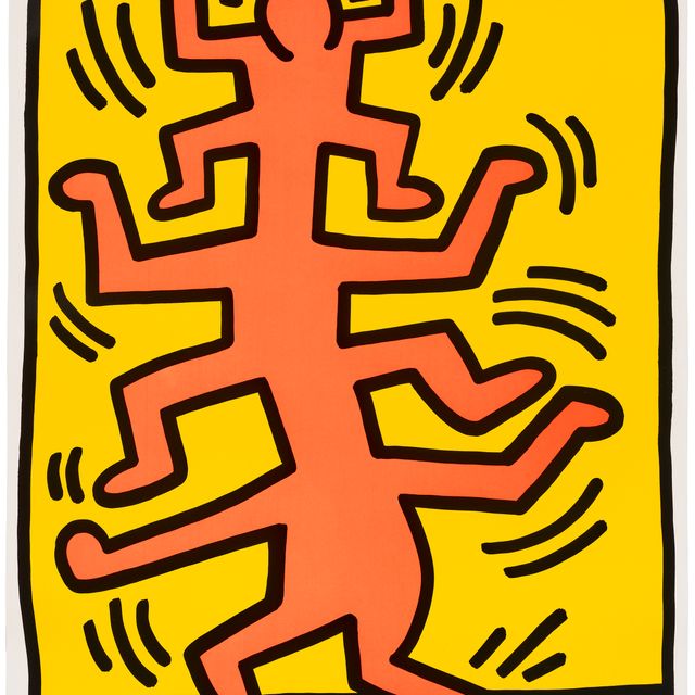 Keith Haring — Одна тарелка, из: Растущего