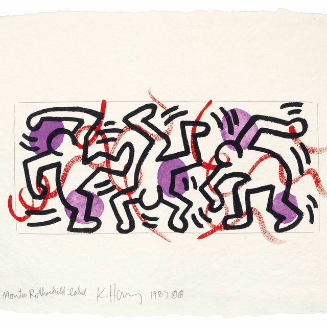 Keith Haring — Этикетка Mouton Rothschild