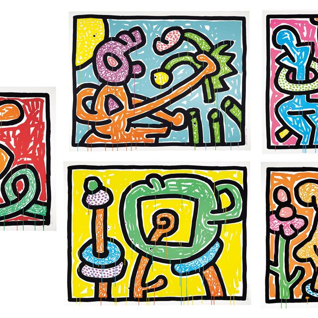 Keith Haring — Цветки 1-5