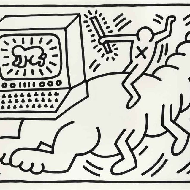 Keith Haring — Без названия (Червь)