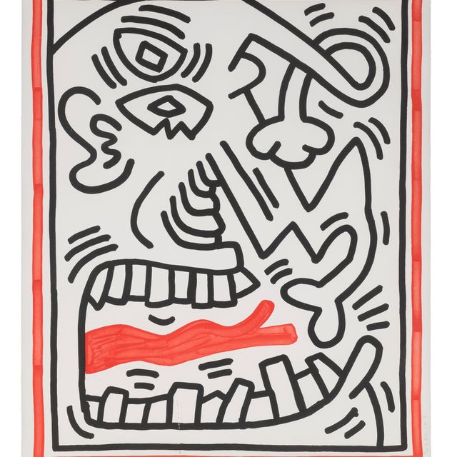 Keith Haring — Без названия, с трех литографий