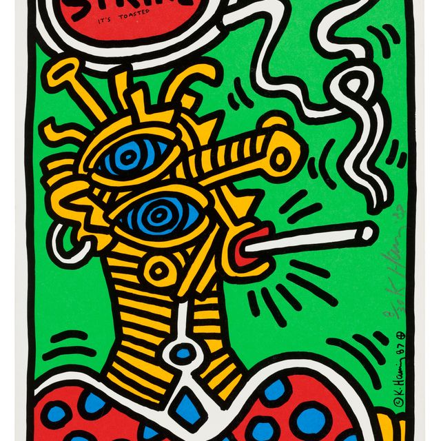 Keith Haring — Один отпечаток от: Lucky Strike