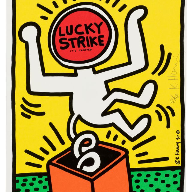 Keith Haring — Один отпечаток от: Lucky Strike