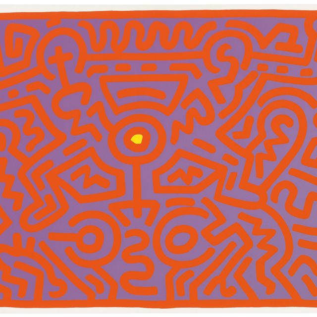 Keith Haring — Одна тарелка, из: Растущего