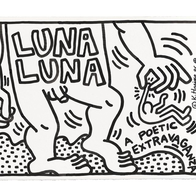 Keith Haring — Без названия (Луна-Луна, поэтическая феерия)