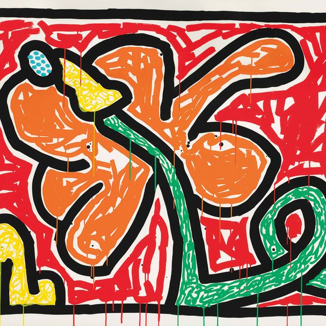 Keith Haring — Набор "Цветы": одна тарелка