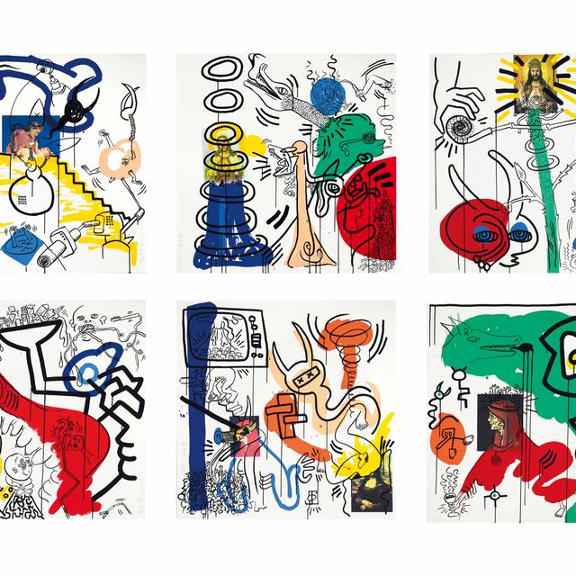 Keith Haring — Уильям С. Берроуз, "Апокалипсис", "Изобразительное искусство Джорджа Малдера", Нью-Йорк, 1988 (Литтман Л., стр. 98-115)