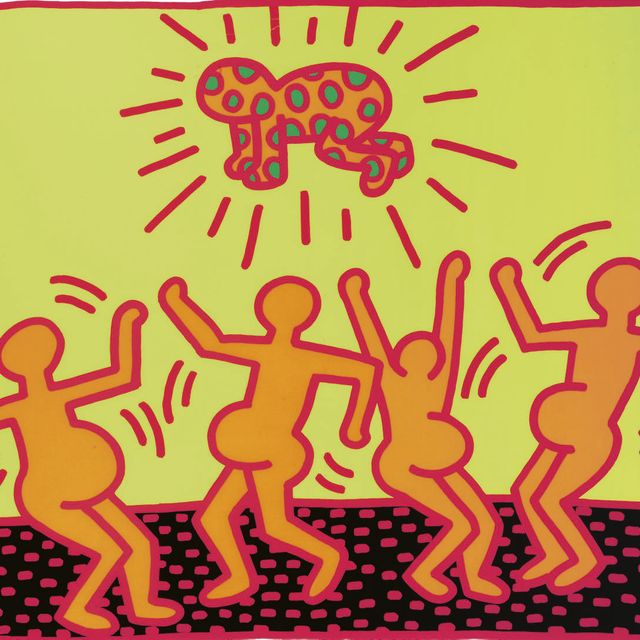 Keith Haring — Без названия 1-5 : одна тарелка