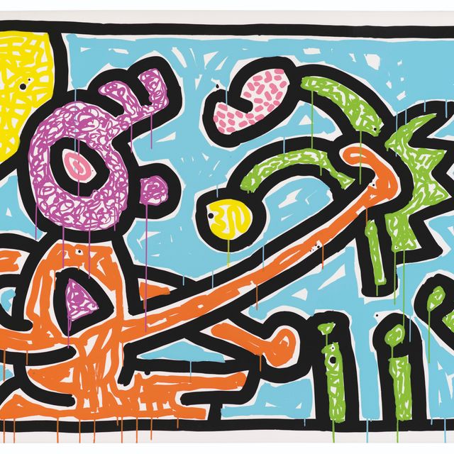 Keith Haring — Тарелка первая, из: Цветов 1-5