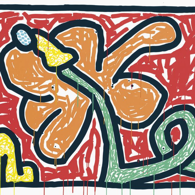 Keith Haring — Набор "Цветы": одна тарелка