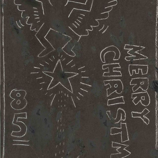 Keith Haring — Без названия (Счастливого Рождества, 1985)