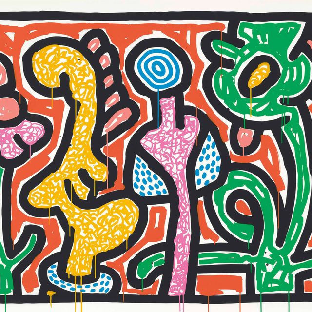Keith Haring — Набор "Цветы": одна тарелка