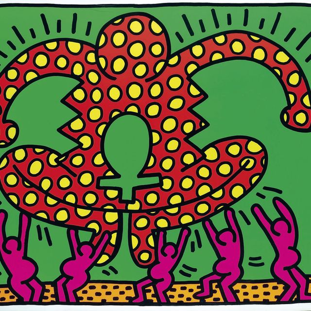 Keith Haring — Пятый снимок из серии "Плодородие" без названия 1-5 (Литтманн, стр. 30-33)