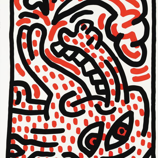 Keith Haring — Одна тарелка, от: Людо