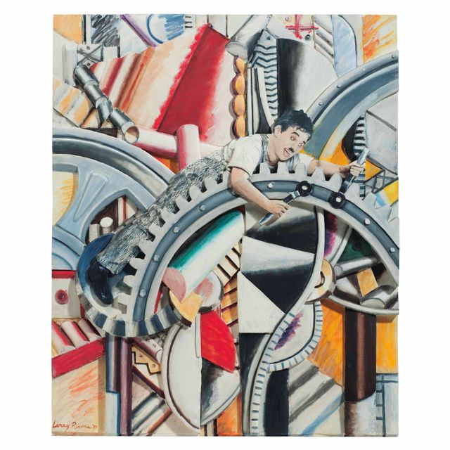 Larry Rivers — Modernist Times: (Chaplin Gears + Shapes)